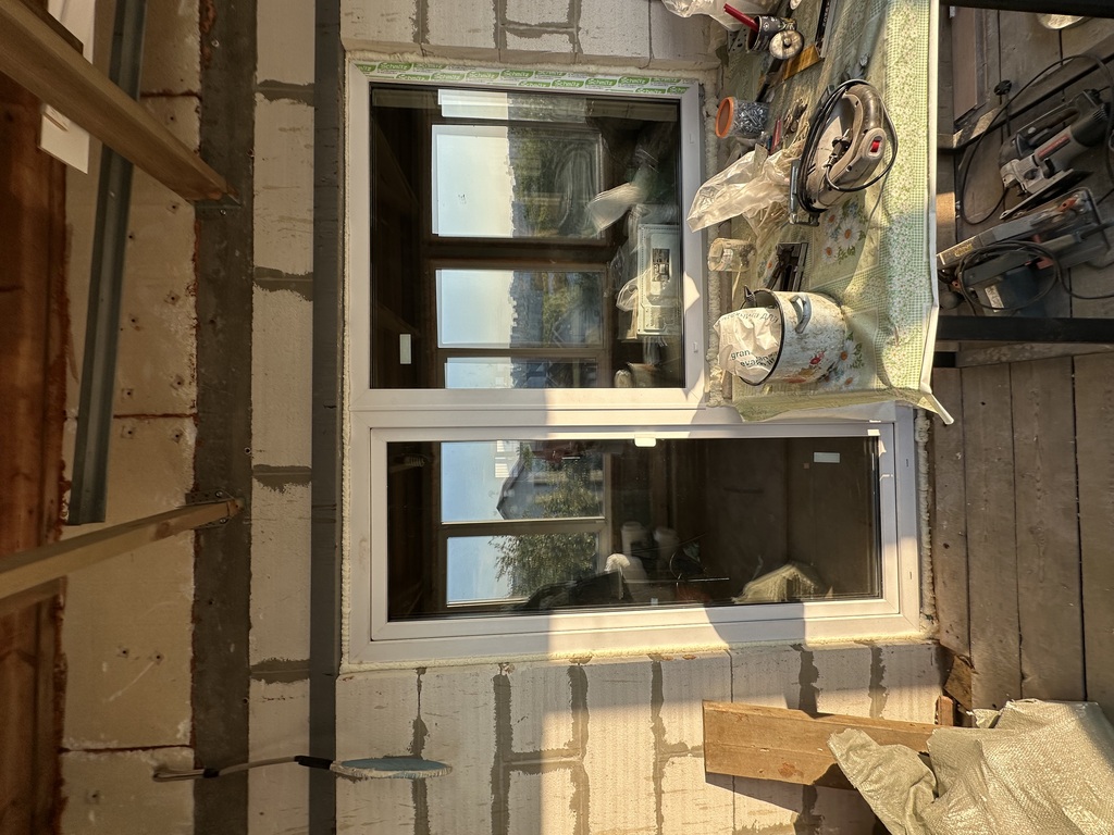 Установка балконного блока 